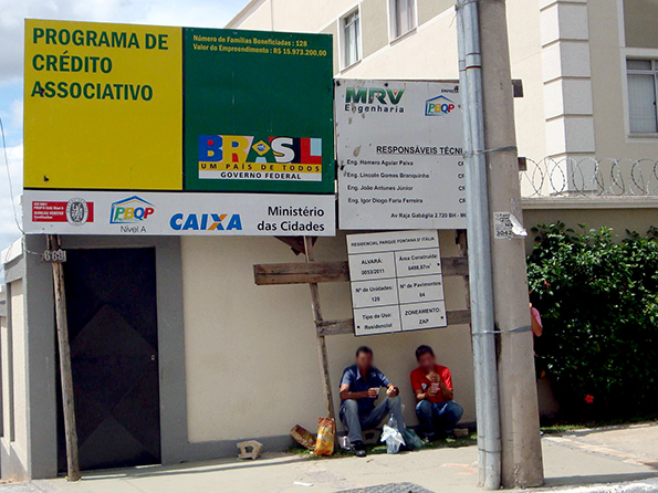 Fachada da obra onde fiscalização constatou condições de trabalho degradantes (Fotos: MTE / Divulgação)