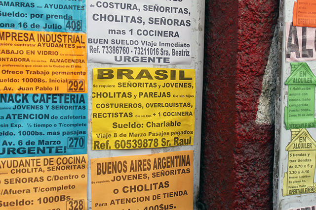 Anúncios de trabalho para estrangeiros no Brasil (Foto: Reprodução)