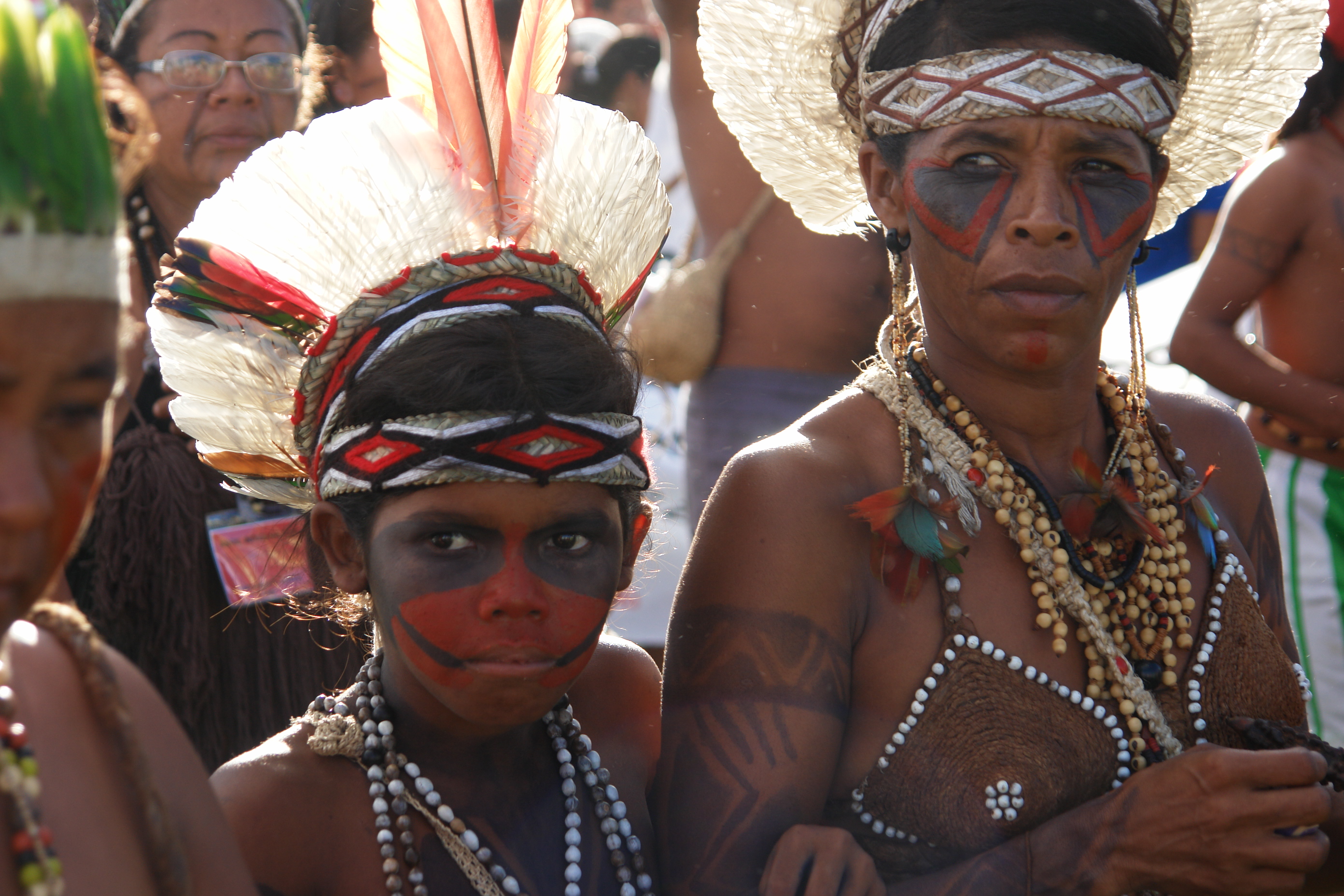 Representantes do povo Pataxó Hã-hã-hãe, da Bahia. Foto: Verena Glass