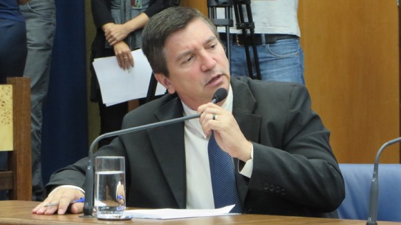 Deputado Marco Aurélio durante a CPI do Trabalho Escravo. Foto: Divulgação