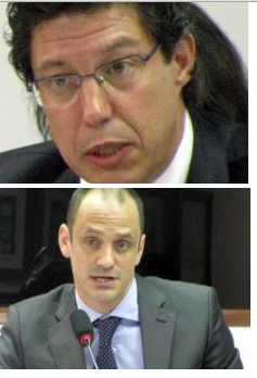 Jesus Echevarria, diretor da Inditex, e Enrique González, da Zara Brasil, estiveram no Congresso Nacional em 2011. Foto: Maurício Hashizume