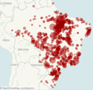 Infográfico permite filtrar casos de trabalho escravo dos últimos 18 anos no Brasil; clique na imagem para consultar