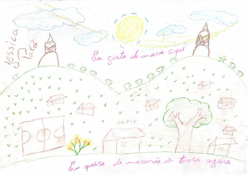 Desenho de criança guarani enviada ao desembargador do TRF