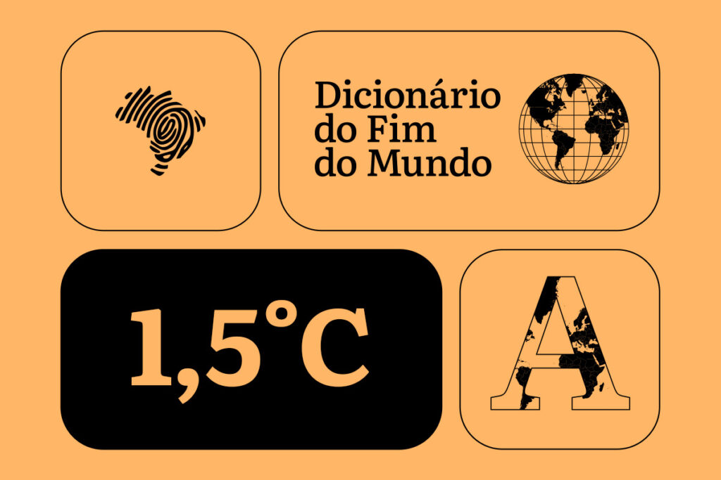 O conceito de 1,5ºC refere-se à meta de limitar o aquecimento global a 1,5°C acima dos níveis pré-industriais, a fim de conter os impactos das mudanças climáticas, conforme estabelecido no Acordo de Paris. (Ilustração: Rodrigo Bento/Repórter Brasil)