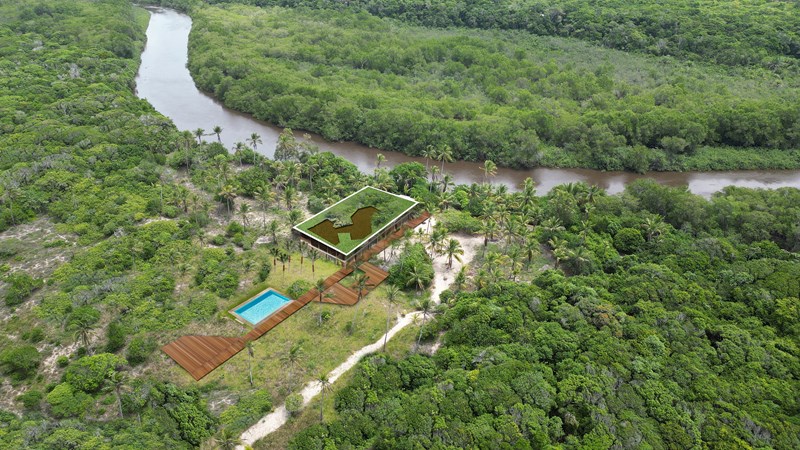 Imagens apresentadas no plano de negócios elaborado pela Ernst & Young com as futuras estruturas no Parque Estadual Itaúnas (Foto: divulgação/Seama-ES)