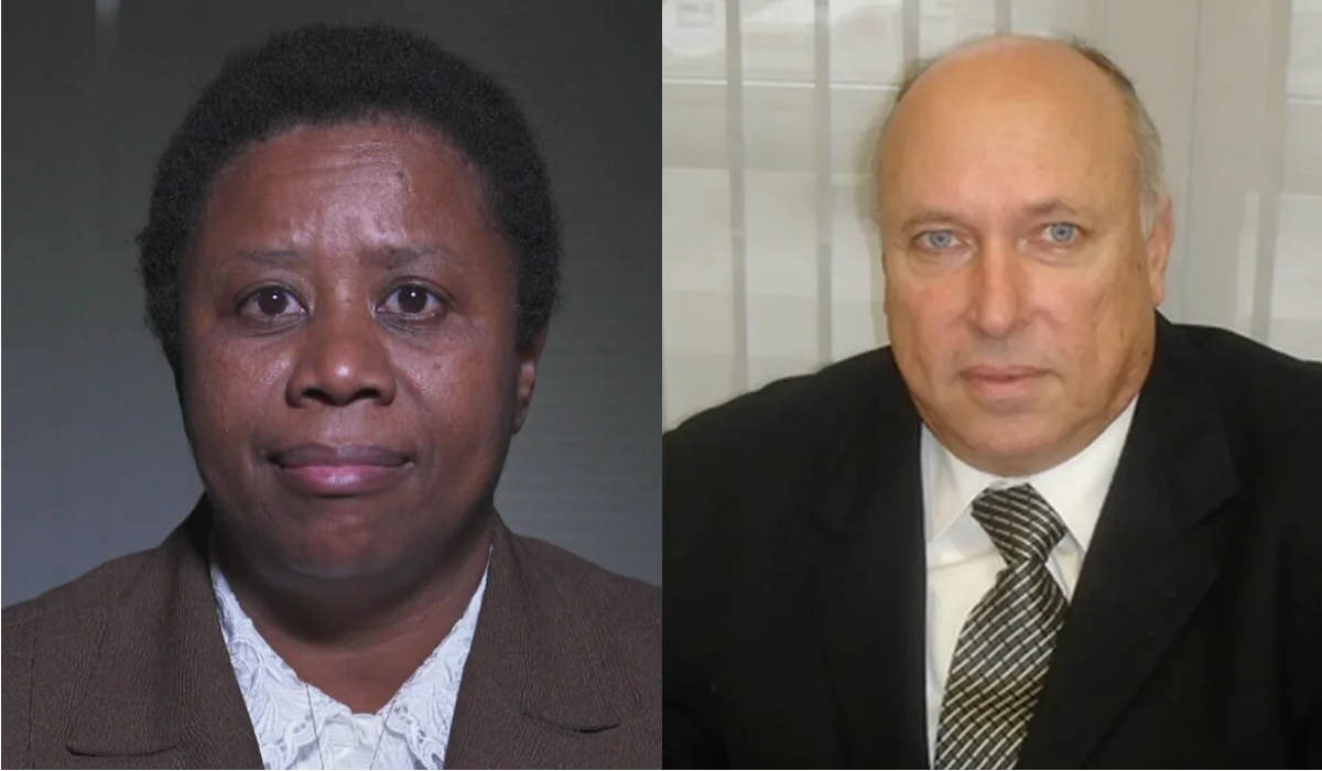 Fiscalização conjunta de cinco órgãos públicos concluiu que Sônia Maria de Jesus foi mantida em regime de trabalho escravo doméstico por quase 40 anos na residência do desembarghador Jorge Luiz de Borba, do TJ-SC (Foto: Reprodução/TV Globo e Divulgação/TJSC)