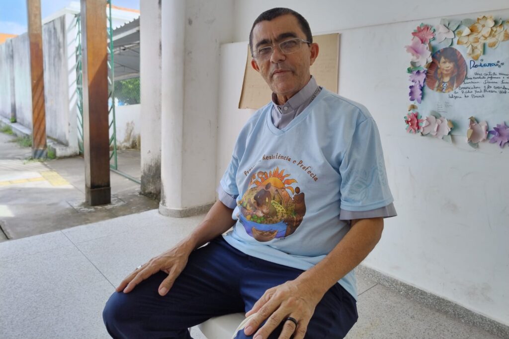 O bispo Dom José Ionilton de Oliveira, atual presidente da Comissão Pastoral da Terra, entidade ligada à Igreja Católica referência na organização de dados sobre conflitos no campo e na assessoria a movimentos sociais (Foto: Paula Bianchi/Repórter Brasil)