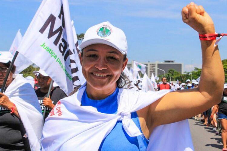 Presa há quase dois meses, Solange Moreira é militante do Movimento dos Atingidos por Barragens (MAB) e moradora de uma comunidade tradicional no oeste da Bahia (Foto: Patrícia Sousa/MAB/Divulgação)