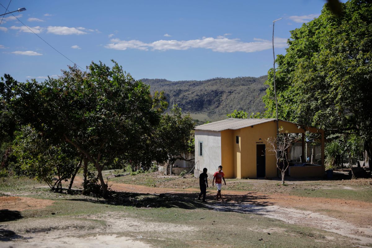 Vista da Comunidade quilombola Kalunga do Engenho II (Foto: Joédson Alves/Agência Brasil)