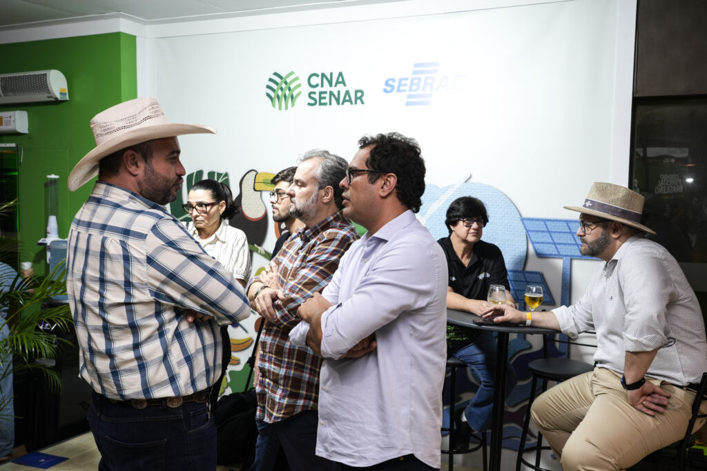 O acesso ao churrasco da Abiec na COP 30 era permitido apenas a quem tivesse assistido pelo menos uma das quatro palestras do dia na Agrizone (Foto: Fernando Martinho/Repórter Brasil)