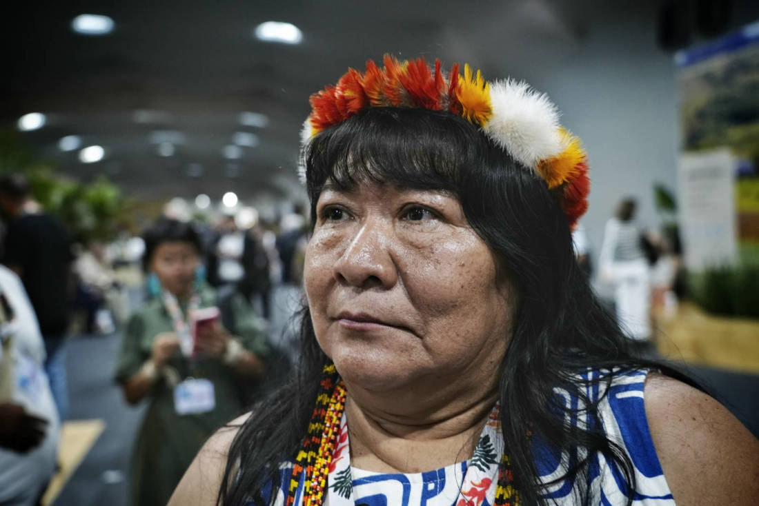 Joenia Wapichana espera que a COP em Belém abra caminho para novas demarcações de terras indígenas (Foto: Fernando Martinho/Repórter Brasil)