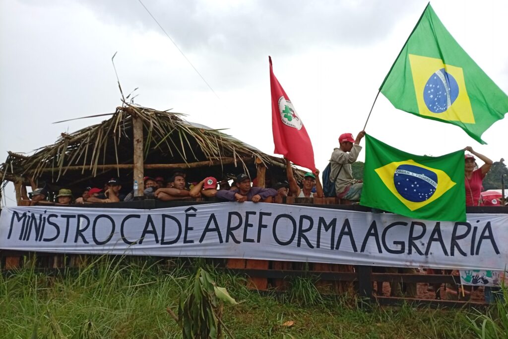 Acampados do MST cobram governo por reforma agrária no Pará (Foto: Laura Victoria Lima da Silva/Divulgação MST)