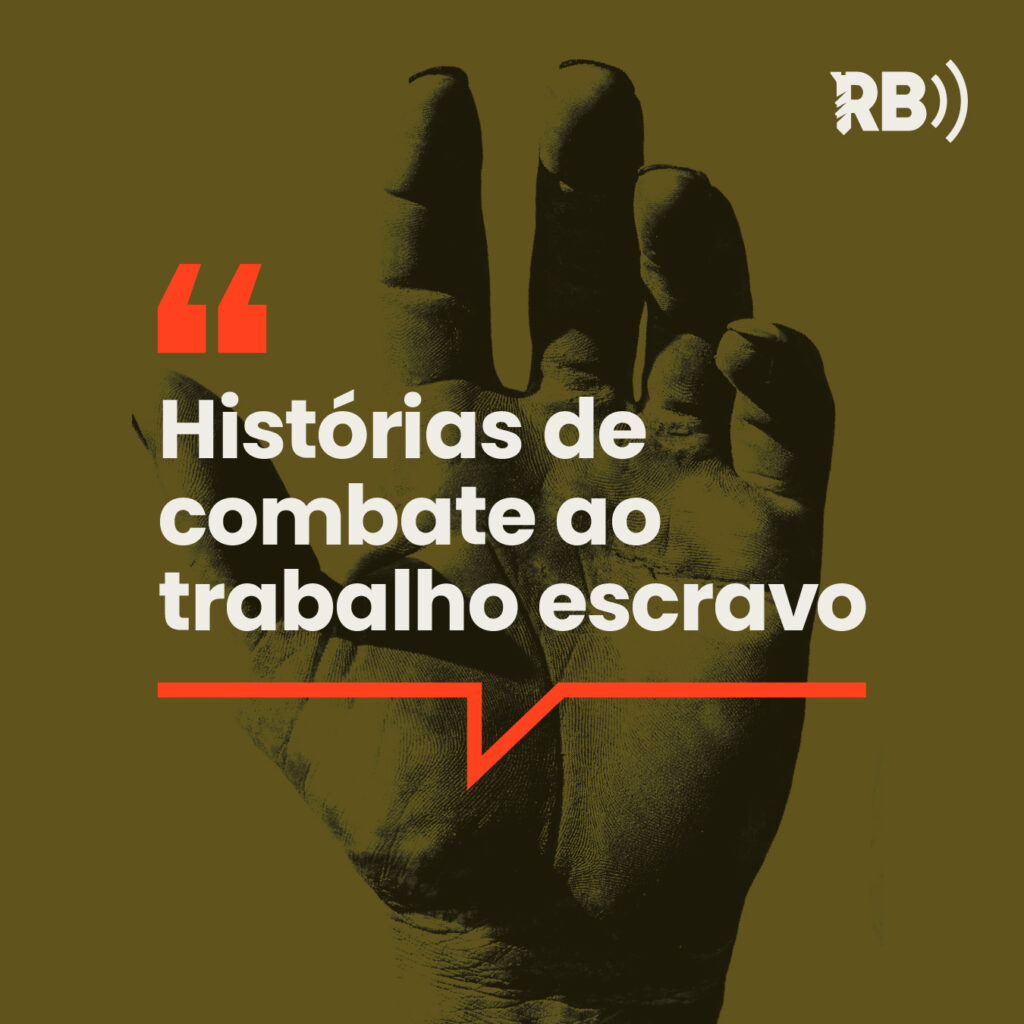 Logomarca do novo podcast da Repórter Brasil, disponível nas principais plataformas de áudio (Arte: Rodrigo Bento/Repórter Brasil)