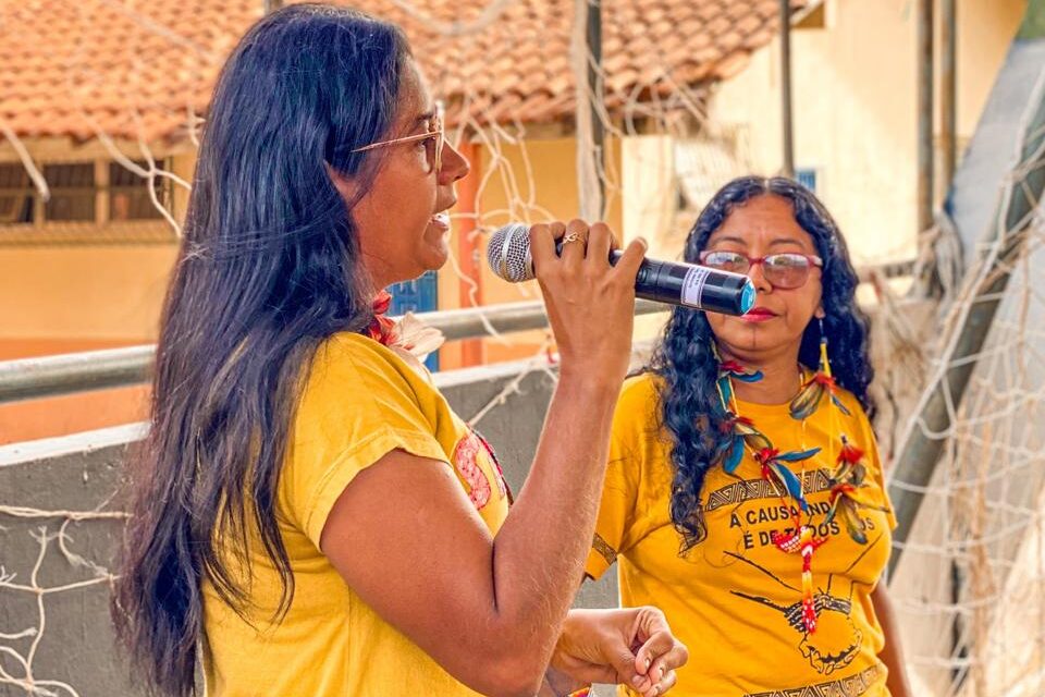 Desde 2016, Heloise Rocha denuncia casos de alunos e profissionais com sintomas como coceira e náusea, após aplicações de pesticidas nas imediações da escola onde leciona (Foto: Arquivo Pessoal)
