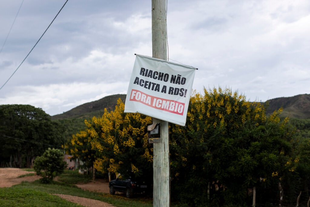 Prefeitos e deputados estaduais do norte de Minas Gerais fizeram campanha contra o ICMBio e a criação da reserva; conteúdos espalharam desinformação sobre a RDS (Foto: NITRO Historias Visuais)