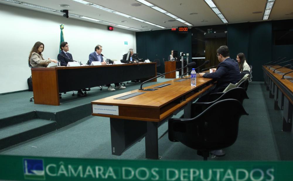 A audiência discutiu como instrumentos privados de crédito vêm financiando cadeias produtivas associadas a desmatamento, grilagem de terras e outras violações socioambientais (Foto: Vinicius Loures/Câmara dos Deputados)