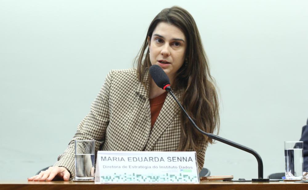 Maria Eduarda Senna Mury, diretora de Estratégia do Instituto Dados, explicou que a própria estrutura dos Fiagros dificulta a identificação dos empreendimentos efetivamente financiados (Foto: Vinicius Loures/Câmara dos Deputados)
