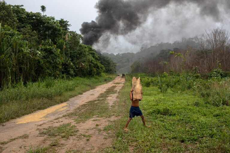 Pista de pouso na região do Xitei, uma das mais afetadas pelo garimpo na Terra Indígena Yanomami (Foto: Bruno Mancinelle/Casa de Governo)